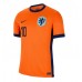 Camisa de Futebol Holanda Memphis Depay #10 Equipamento Principal Europeu 2024 Manga Curta